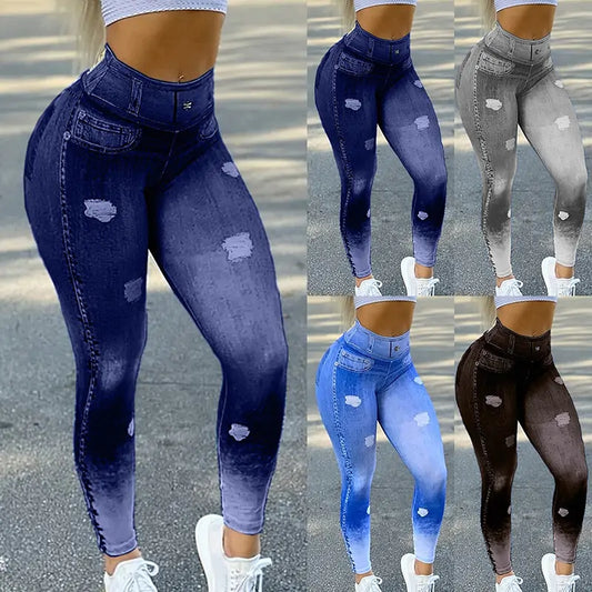 Leggings Vaqueros Elásticos - Jeggings - High Trend Coture