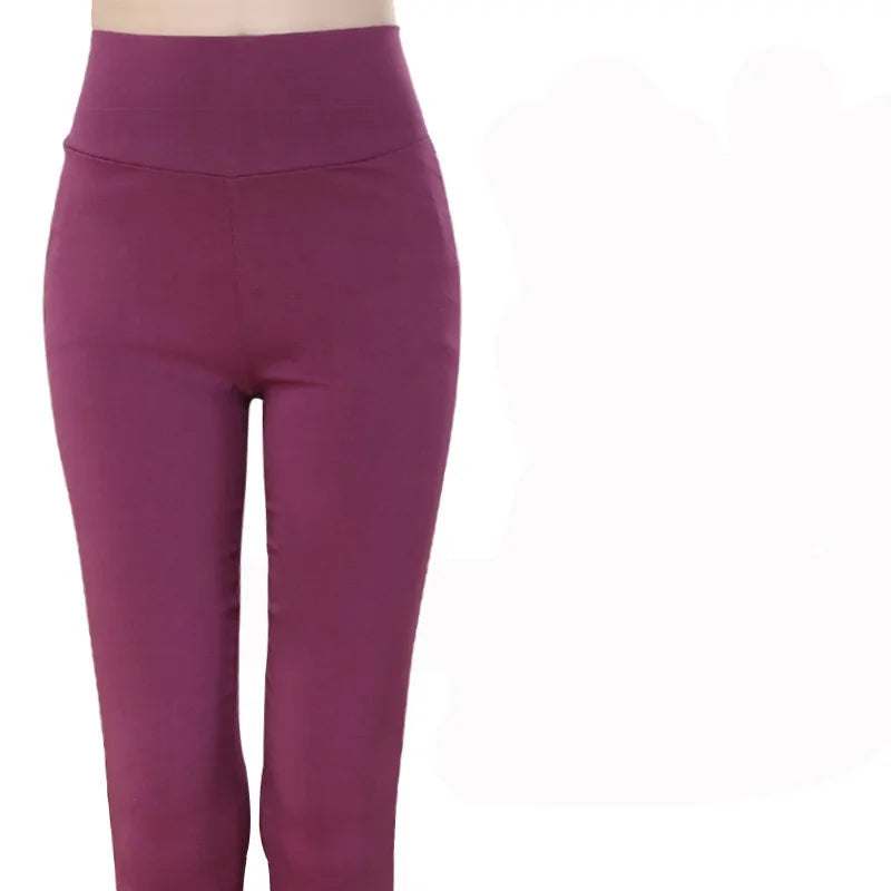 Leggings Élasticos de Cintura Alta para Tallas Grandes 4XL/5XL/6XL - High Trend Coture
