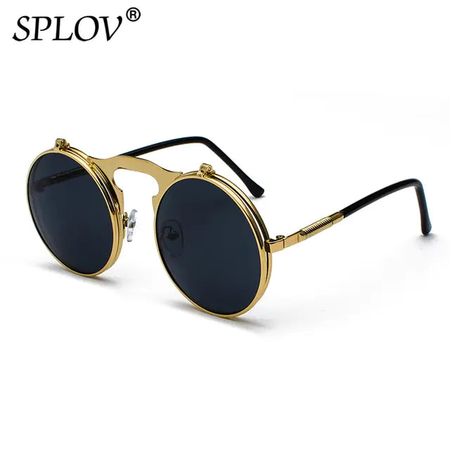 Vintage Steampunk Flip Sunglasses - High Trend Coture