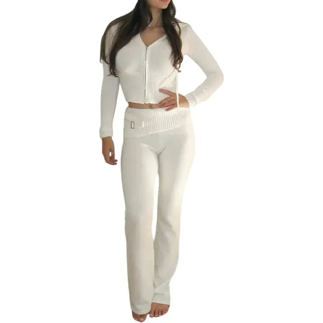 Conjunto de punto pantalon y top y2k - High Trend Coture