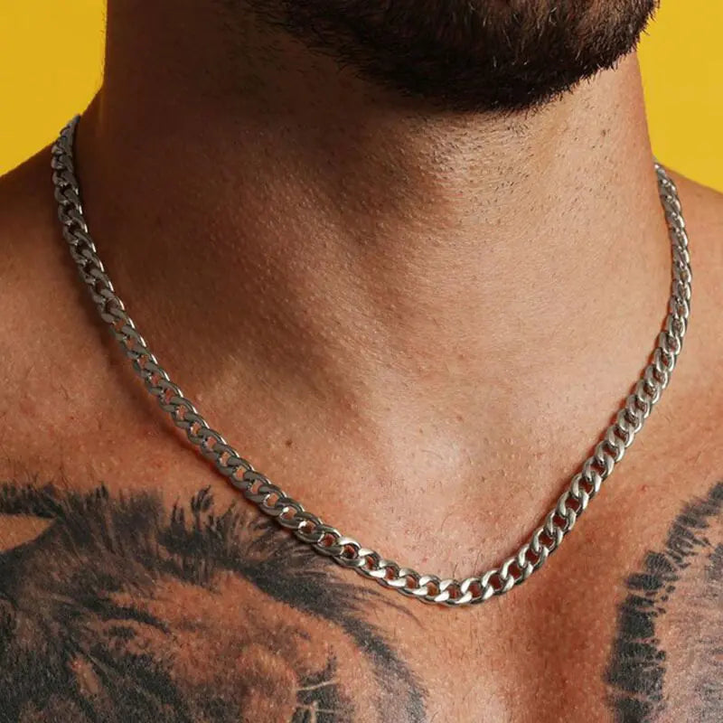 Paper Clip Chain Men Necklace - High Trend Coture