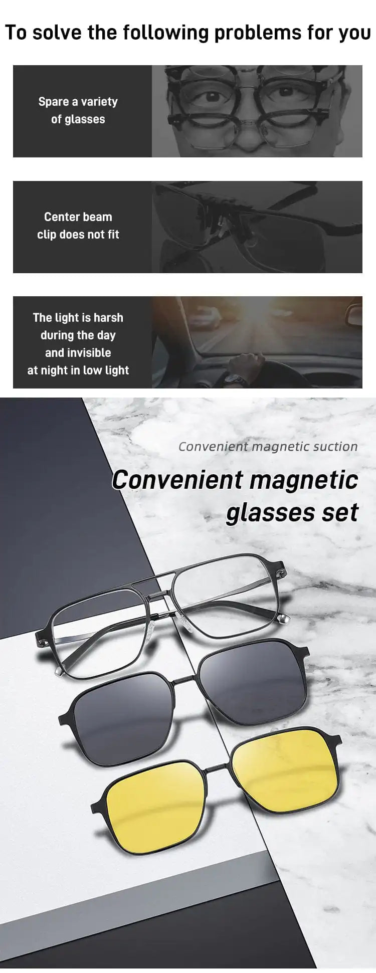 Magnetic Polarized Sunglasses - High Trend Coture