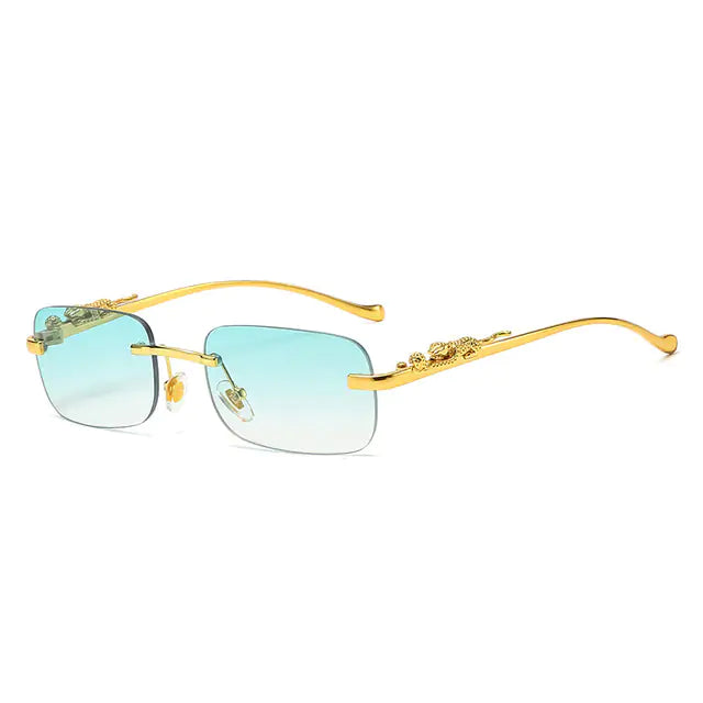 Rimless Square Sunglasses - High Trend Coture