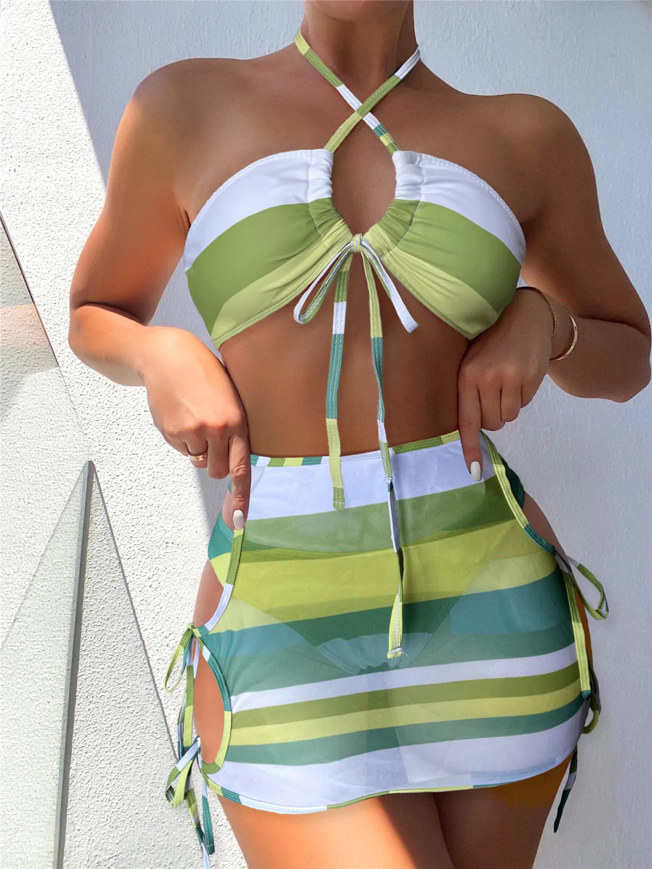 Conjunto de Bikini 3 Piezas Bandeau - High Trend Coture