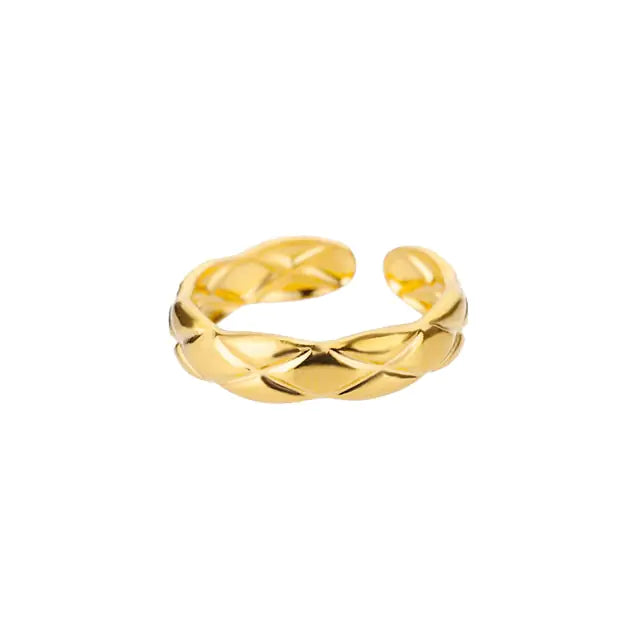 Classic Twist Chain Open Rings - High Trend Coture