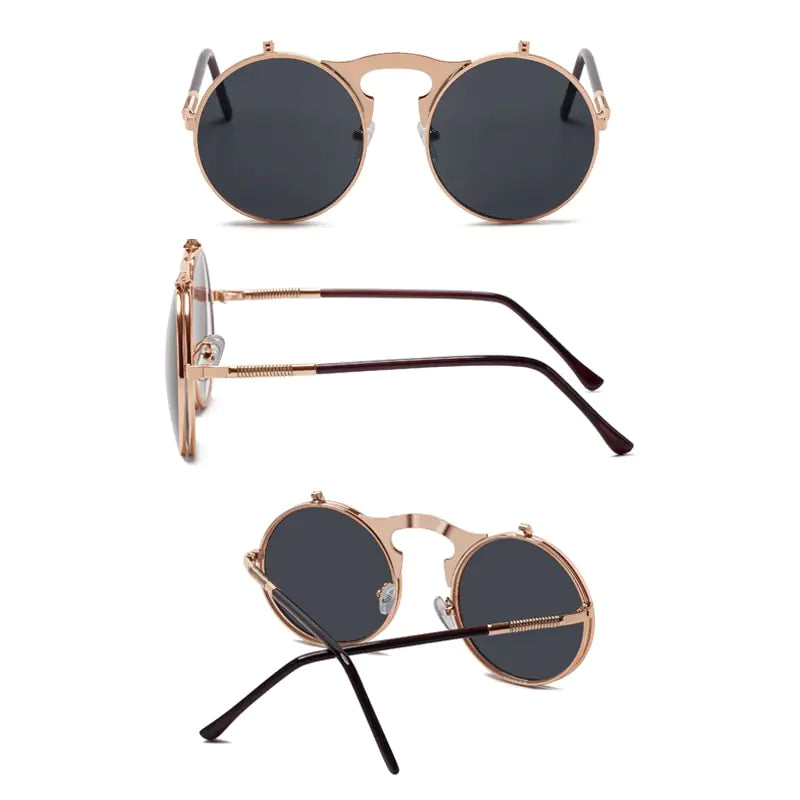 Vintage Steampunk Flip Sunglasses - High Trend Coture