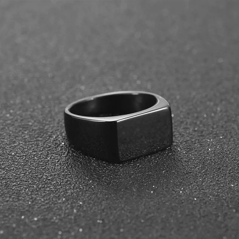 Men's Square Charm Ring - High Trend Coture