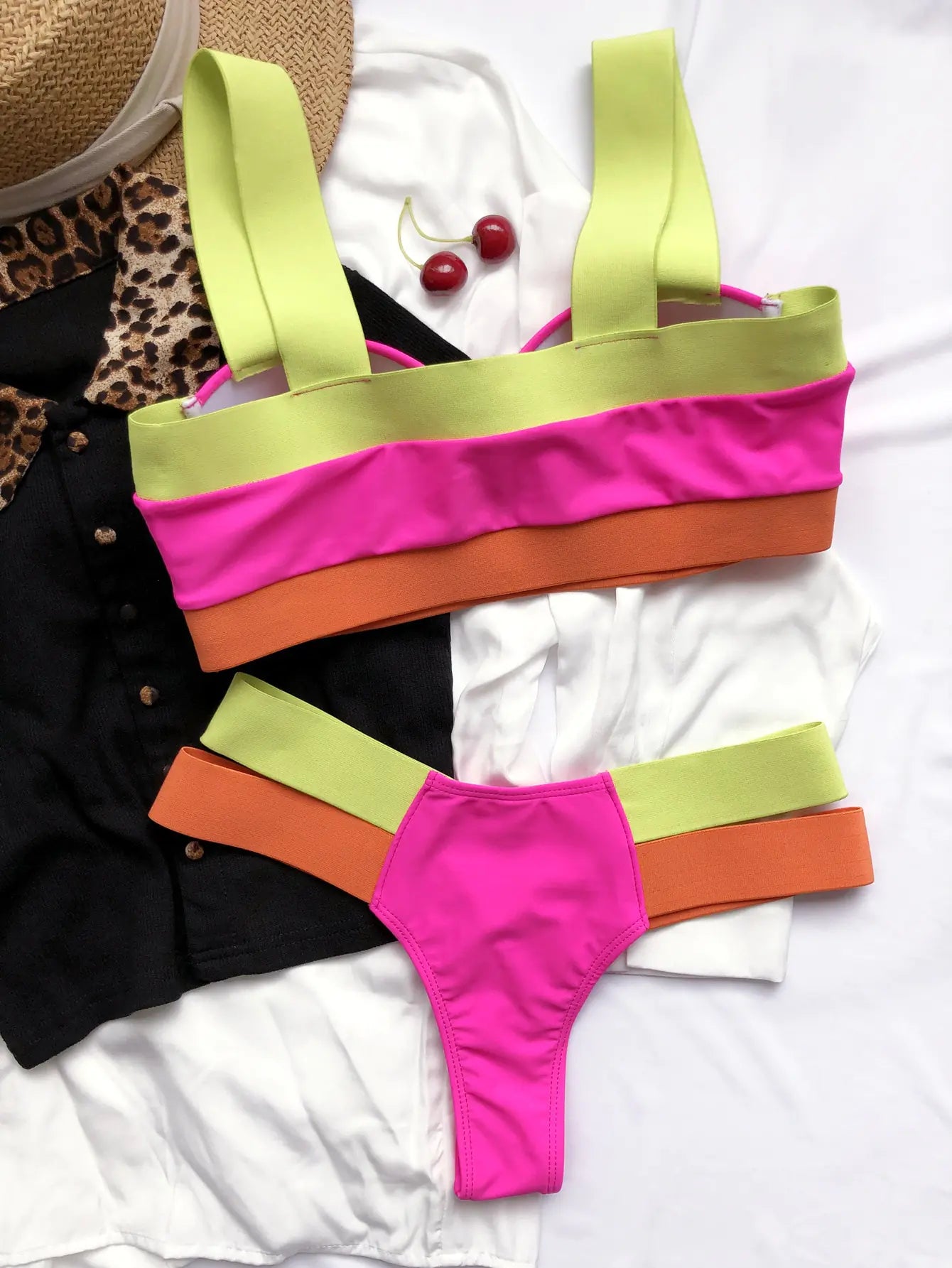 Bikini Patchwork Sexy Diversos Colores - High Trend Coture
