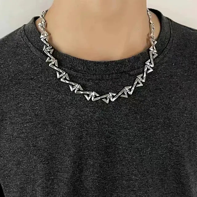 Stainless Steel Z Letter Chain Necklace - High Trend Coture
