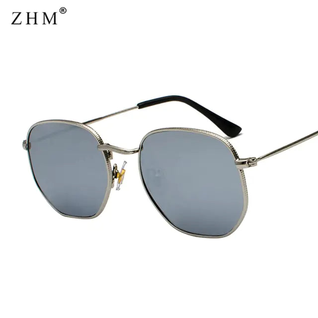 Metal Frame Pilot Mirror Sunglasses - High Trend Coture