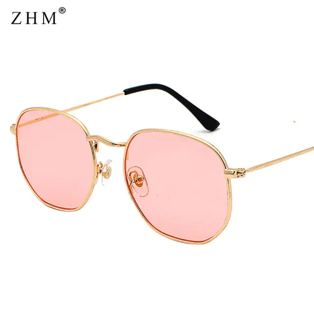 Metal Frame Pilot Mirror Sunglasses - High Trend Coture