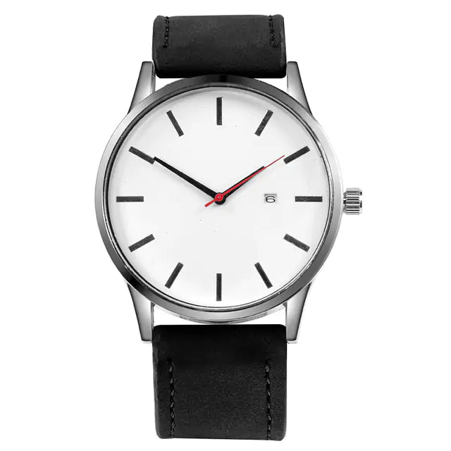 Leather Quartz Watch - High Trend Coture