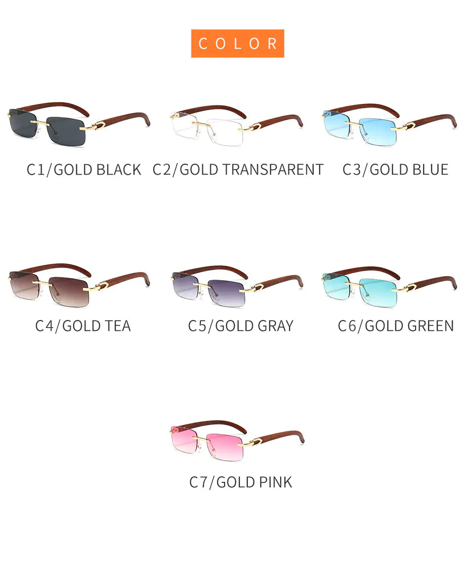 Rimless Steampunk Frameless Sunglasses - High Trend Coture
