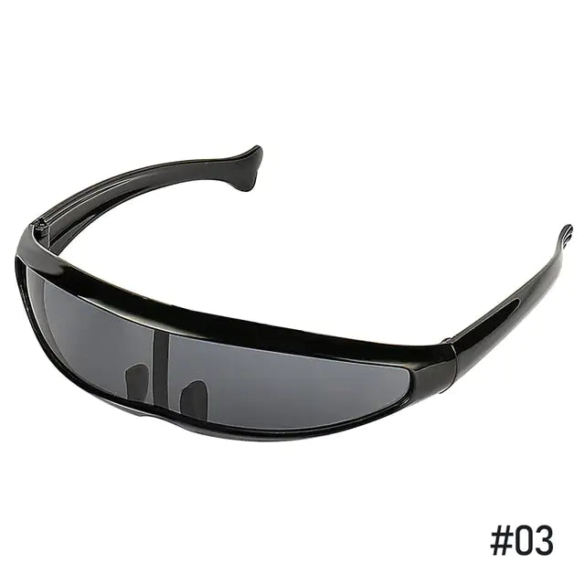 Futuristic Narrow Cyclops Sunglasses - High Trend Coture