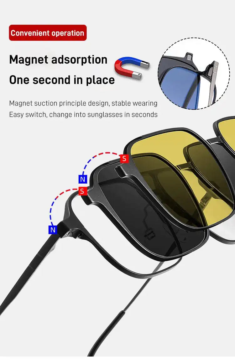 Magnetic Polarized Sunglasses - High Trend Coture