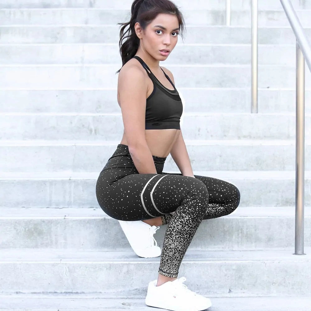 Leggings de Compresión con Detalles Degradados - High Trend Coture