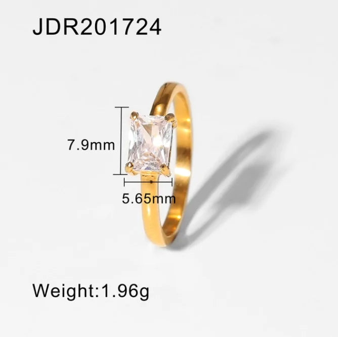 Stacking 18k Gold Rings - High Trend Coture