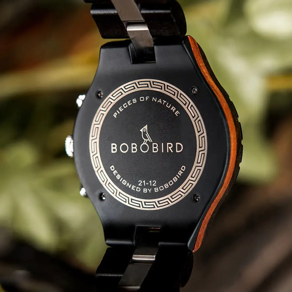 Luxury Wooden Chronograph Watch for Men - High Trend Coture