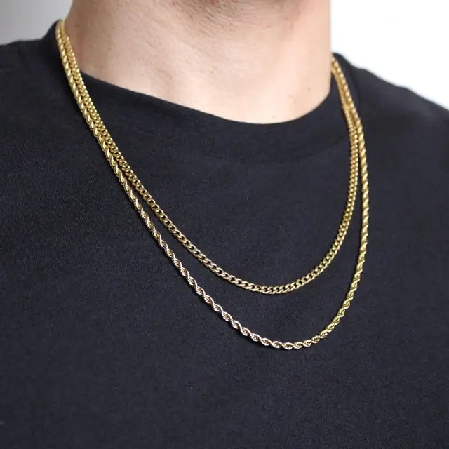Twisted Rope Links Collar Necklace - High Trend Coture