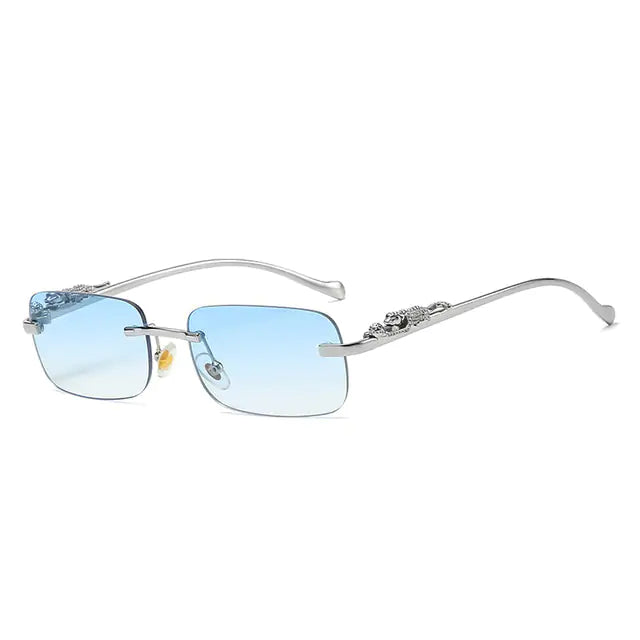 Rimless Square Sunglasses - High Trend Coture