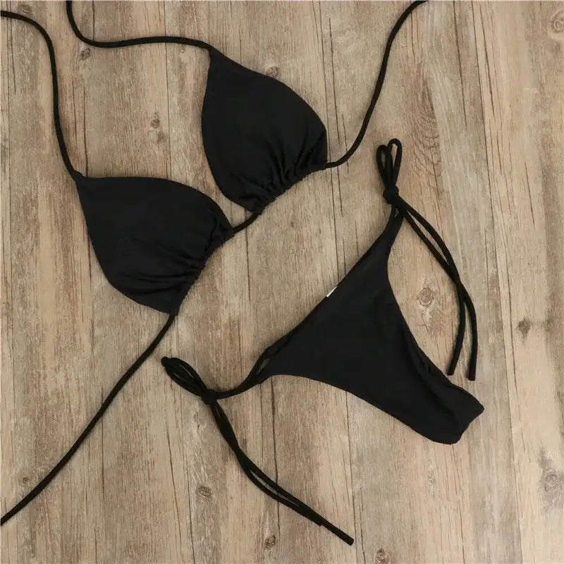 Bikini Tanga Con Lazos Laterales Ajustables - High Trend Coture