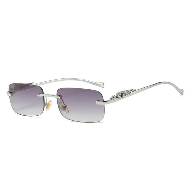 Rimless Square Sunglasses - High Trend Coture