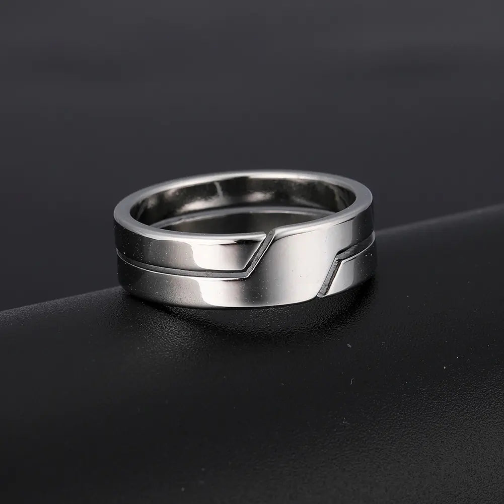 Silver Color Unisex Stainless Rings - High Trend Coture