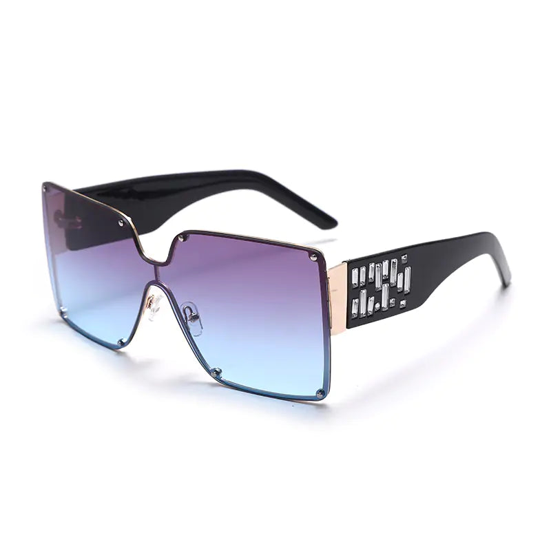 Oversized Rimless Sunglasses - High Trend Coture