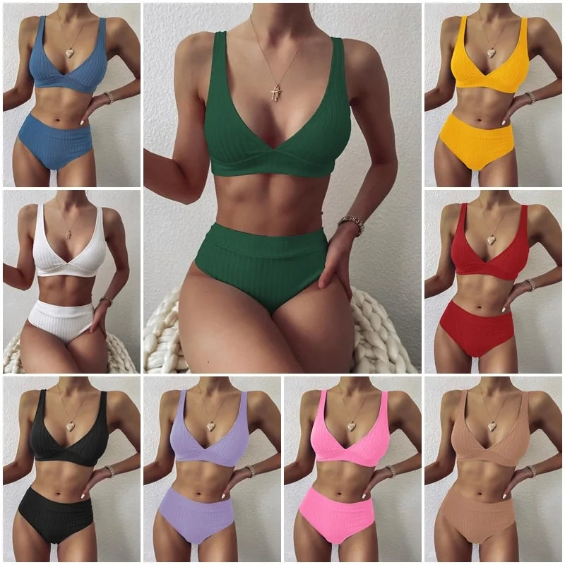 Bikini con Braguita de Talle Alto - High Trend Coture