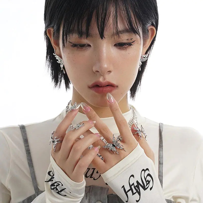 Sweet Cool Metal Butterfly Rings - High Trend Coture