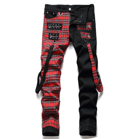 Pantalones vaqueros punk escoceses - High Trend Coture