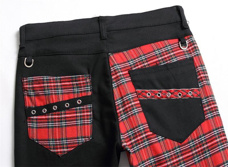 Pantalones vaqueros punk escoceses - High Trend Coture