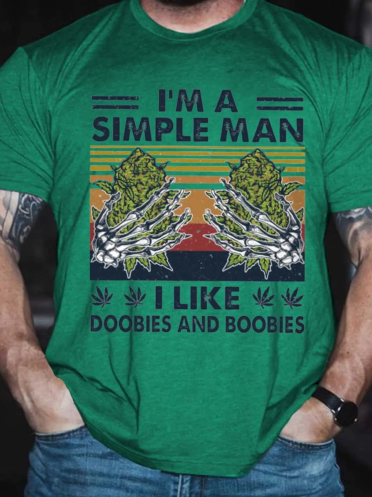 Camiseta de Hombre Estampada "I´M A SIMPLE MAN" - High Trend Coture