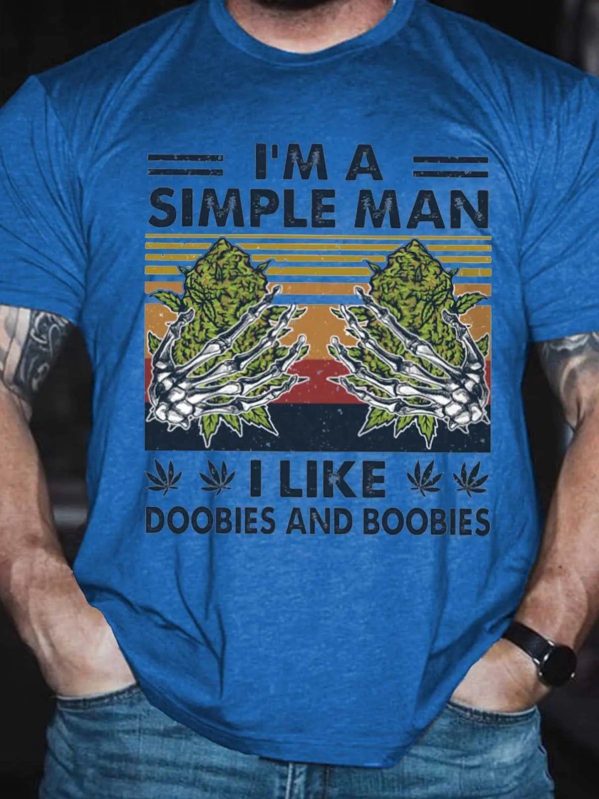 Camiseta de Hombre Estampada "I´M A SIMPLE MAN" - High Trend Coture