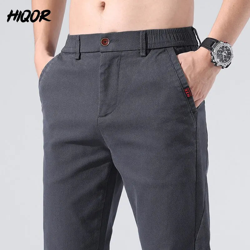 Pantalones de vestir hombre casuales elásticos - High Trend Coture