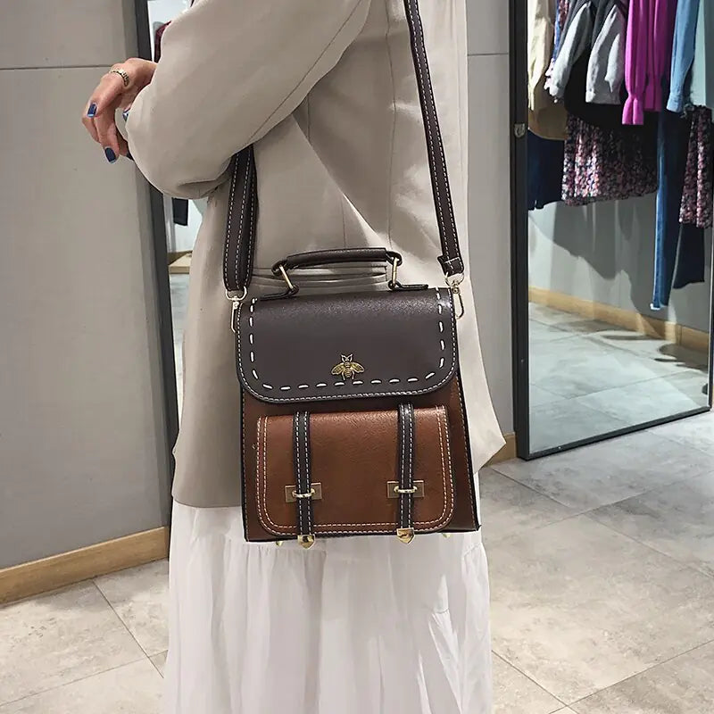 Mochila vintage mujer cuero - High Trend Coture