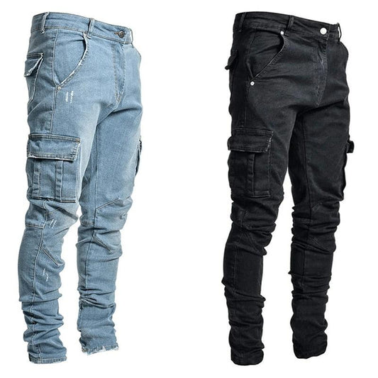 Pantalon vaquero cargo hombre - High Trend Coture