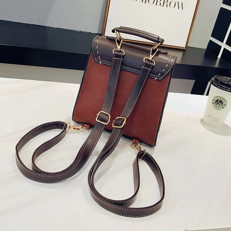 Mochila vintage mujer cuero - High Trend Coture