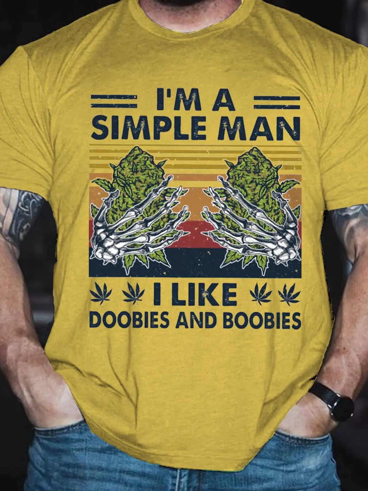 Camiseta de Hombre Estampada "I´M A SIMPLE MAN" - High Trend Coture
