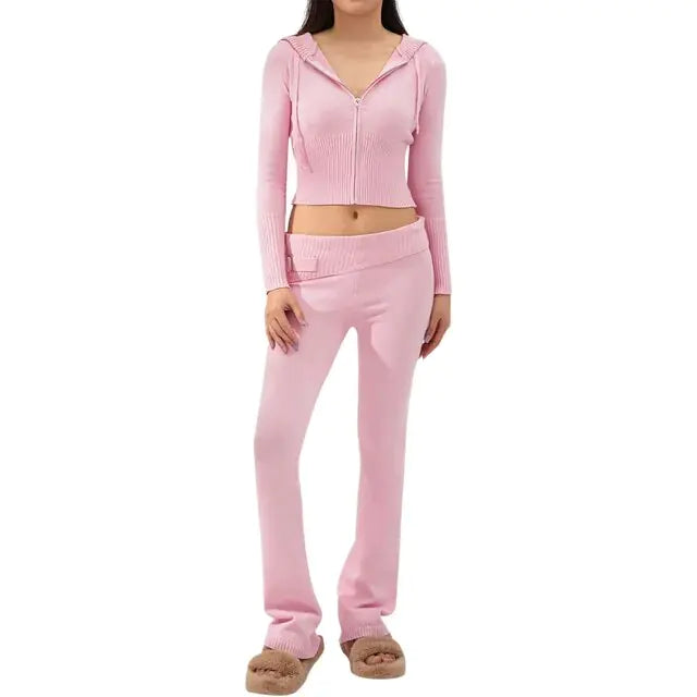 Conjunto de punto pantalon y top y2k - High Trend Coture