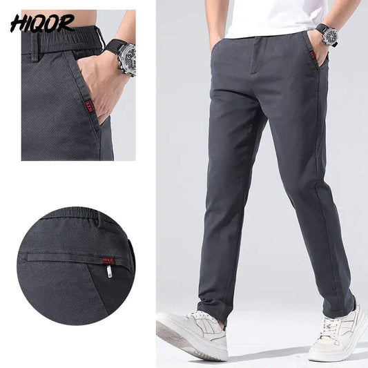 Pantalones de vestir hombre casuales elásticos - High Trend Coture