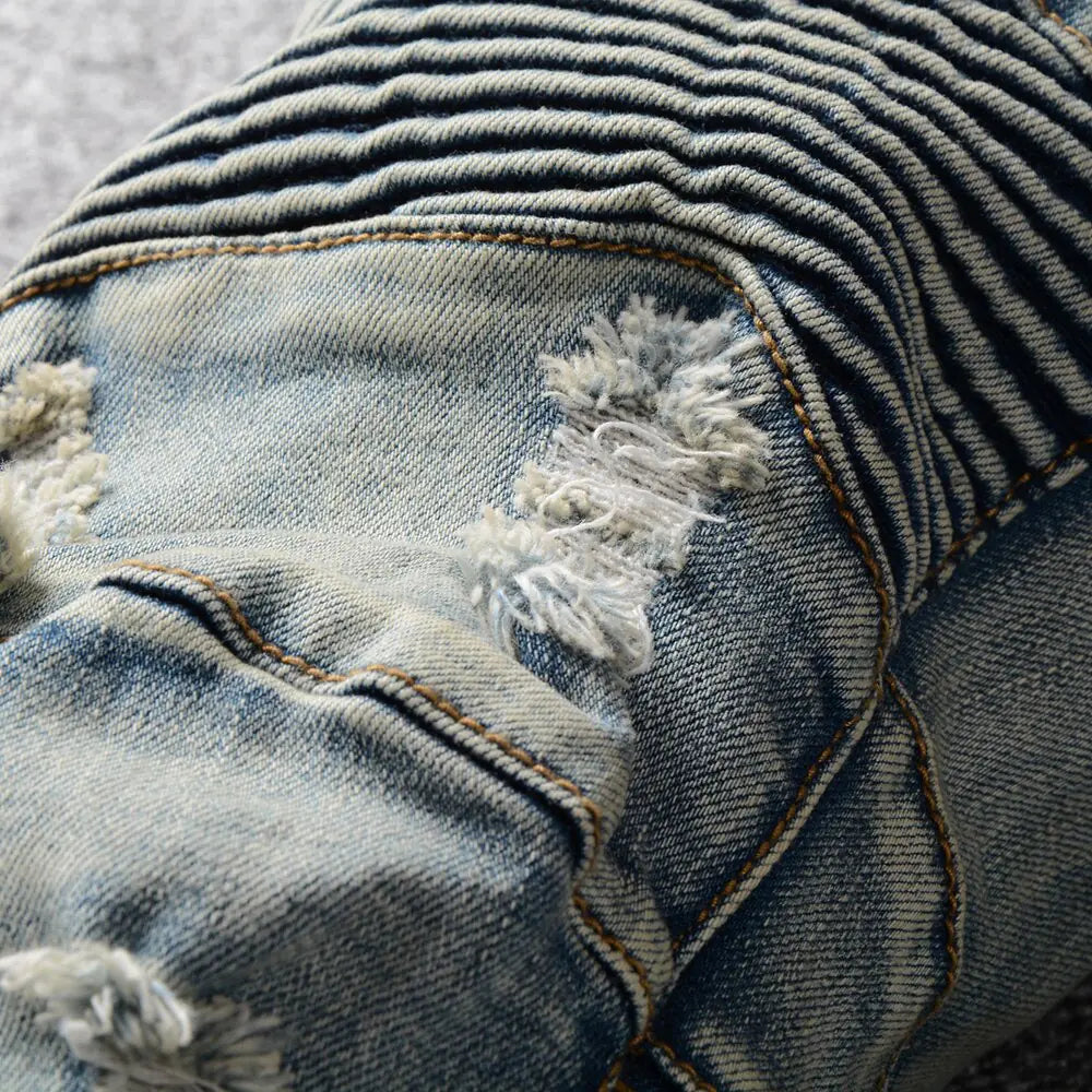 Pantalones vaqueros estilo motero - High Trend Coture