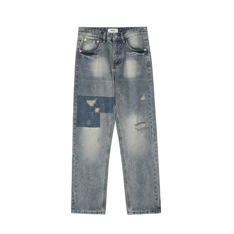 Vaqueros Holgados Retro hombre con Rasgados - High Trend Coture