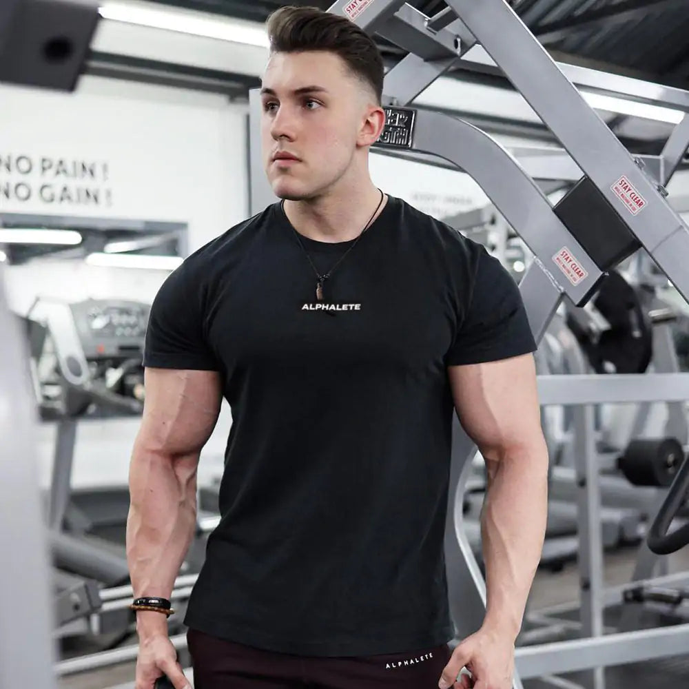 Camiseta Ajustada Hombre Gym y Fitness - High Trend Coture