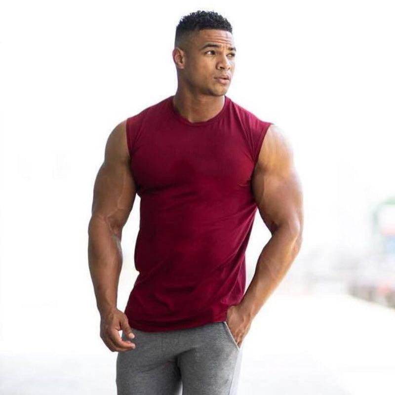 Camiseta Sin Mangas de Cuello Redondo Hombre - High Trend Coture