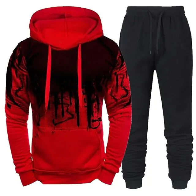 Conjunto de sudadera y pantalón de chándal con capucha - High Trend Coture