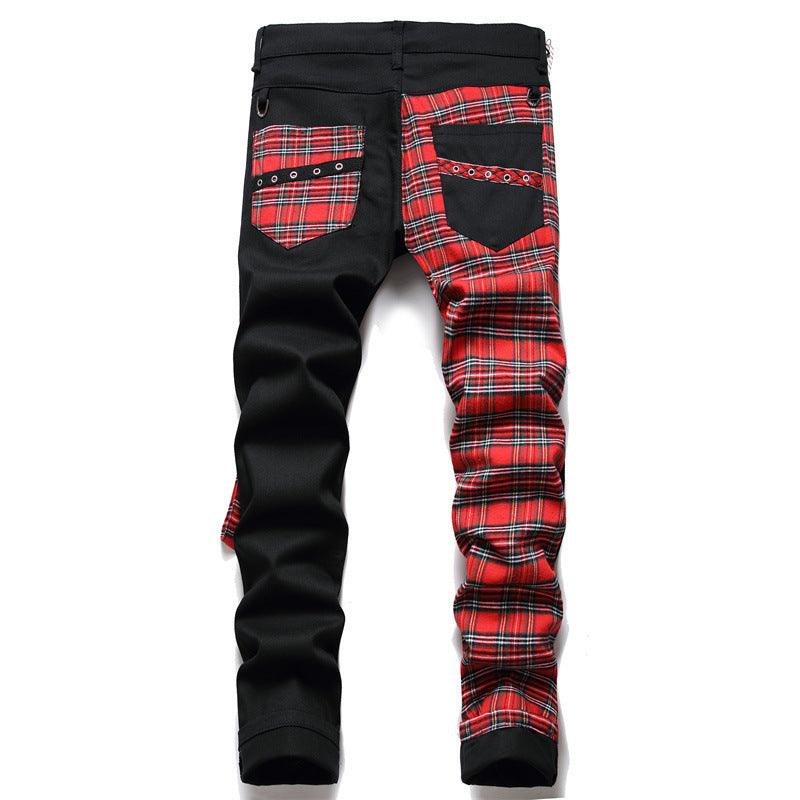 Pantalones vaqueros punk escoceses - High Trend Coture