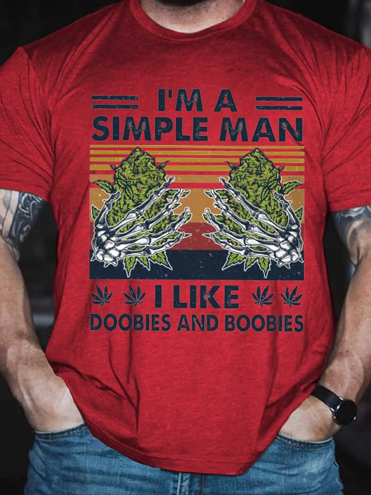 Camiseta de Hombre Estampada "I´M A SIMPLE MAN" - High Trend Coture