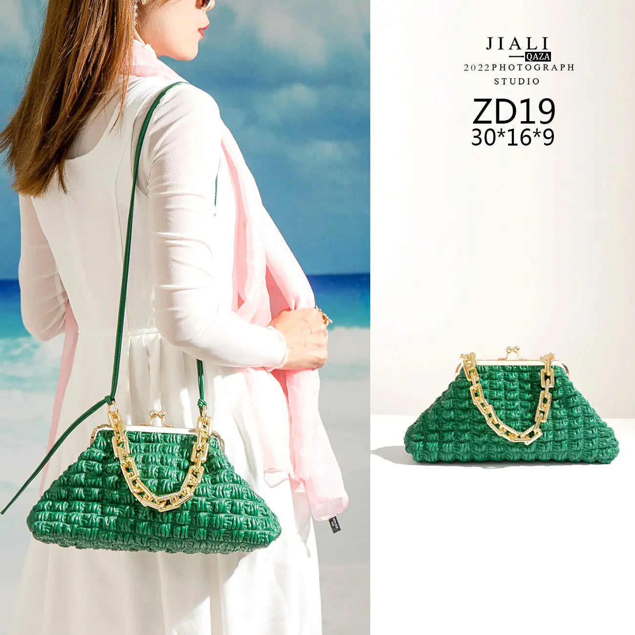 Bolso plisado de moda para mujer - High Trend Coture