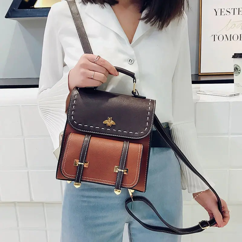 Mochila vintage mujer cuero - High Trend Coture